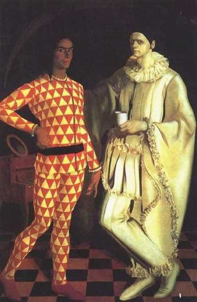Pierrot & Arlecchino by Alexandre Jacovleff